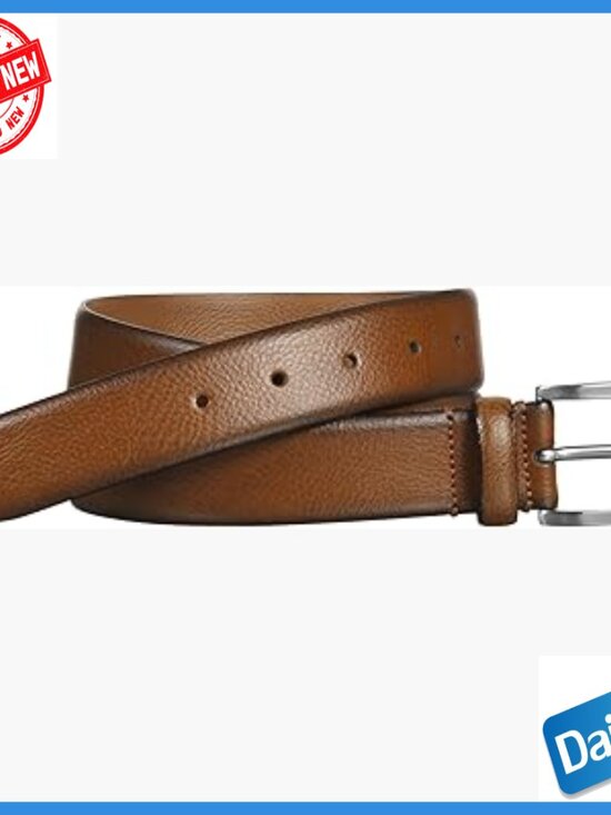HJ10 Men Italian Leather Dress Belt 1 3/8\